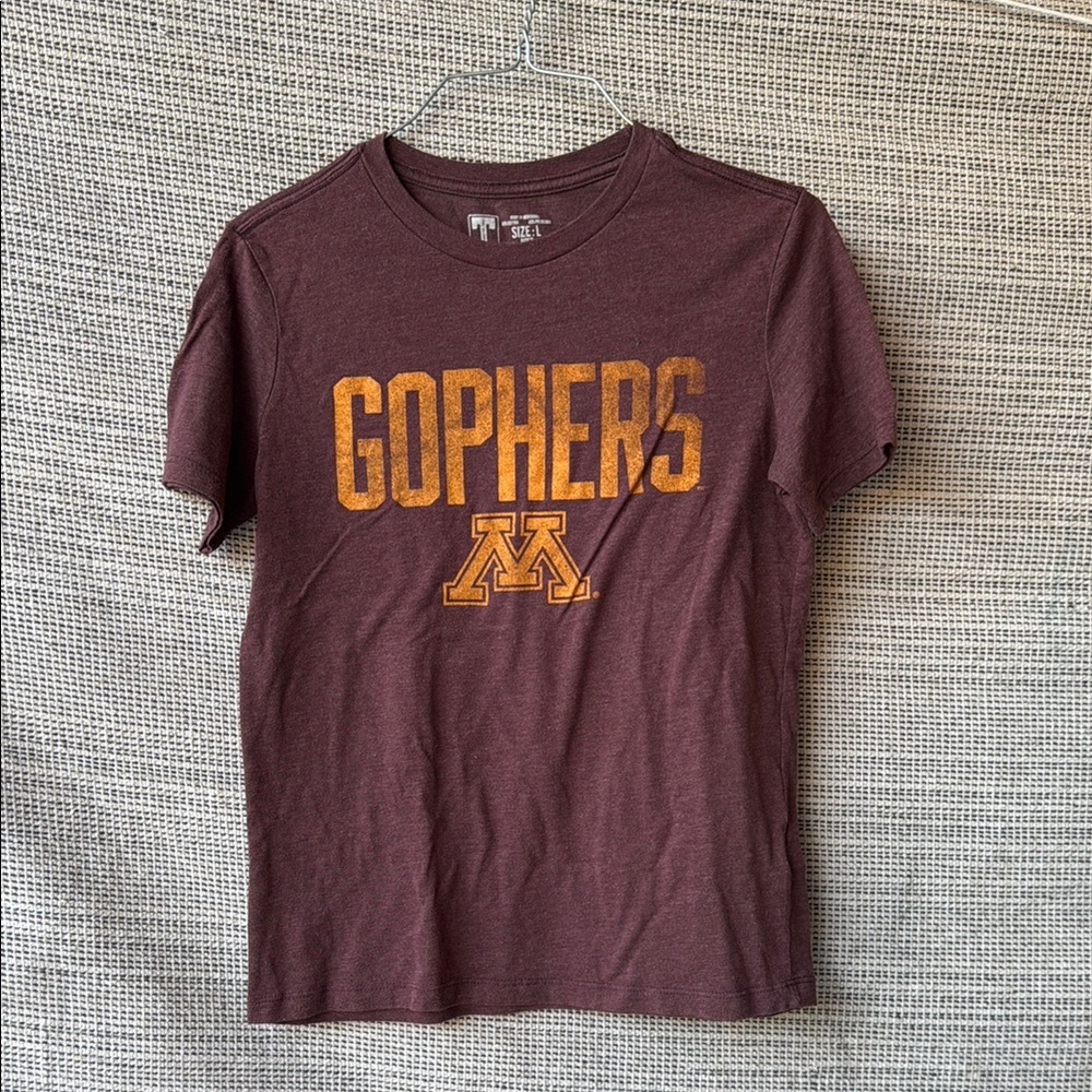 Gophers Kids Short Sleeve Tee - Maroon and Gold
